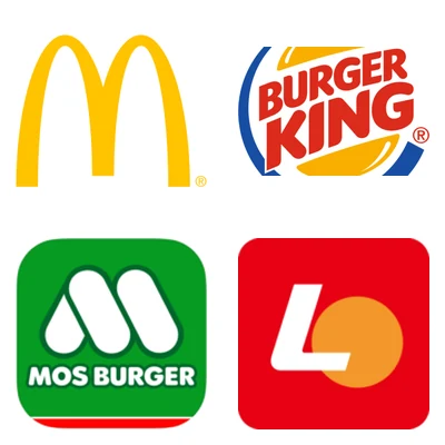 ハンバーガー9社