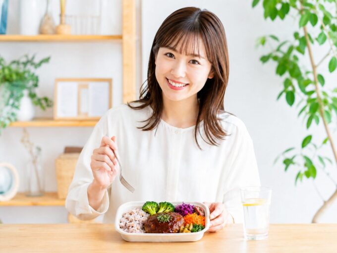 彩りの良い宅配弁当